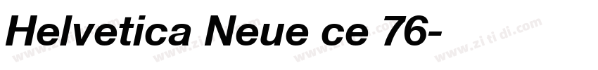 Helvetica Neue ce 76字体转换